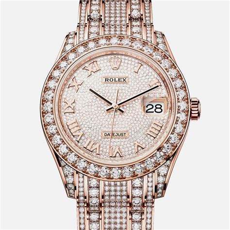 rolex lluvia de diamantes|Rolex diajust.